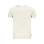 Beige Cotton Men T-Shirt