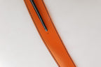 Orange PVC Waist Women Square Buckle Belt