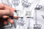 White GOLD Crown Cotton Dress Formelles Hemd