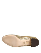 Gold-Pailletten-Stiefeletten Stretch-Schuhe