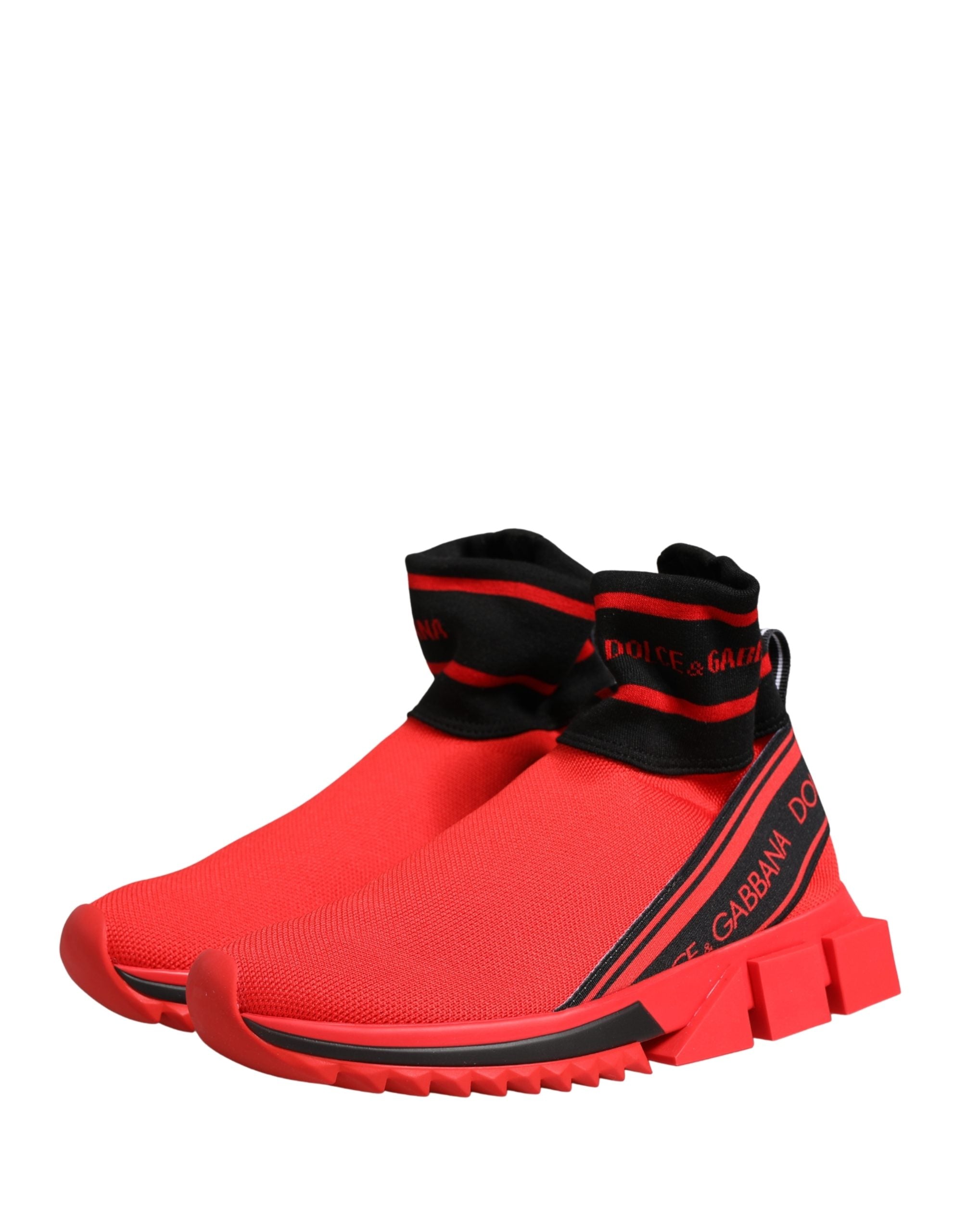 Rot-schwarz Socken-Sneaker Sorrento