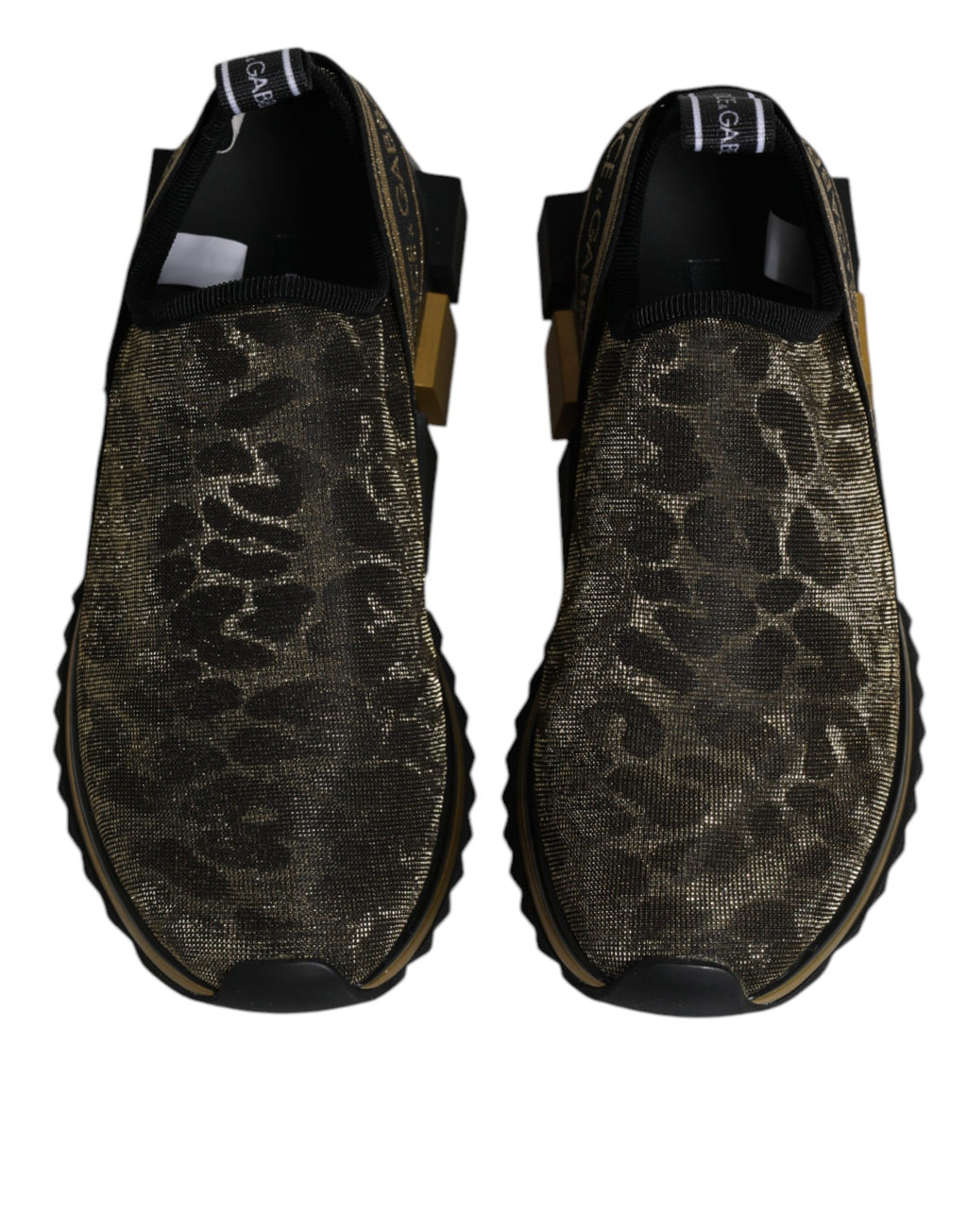 Gold Glitzer Leopard Sorrento Sneakers