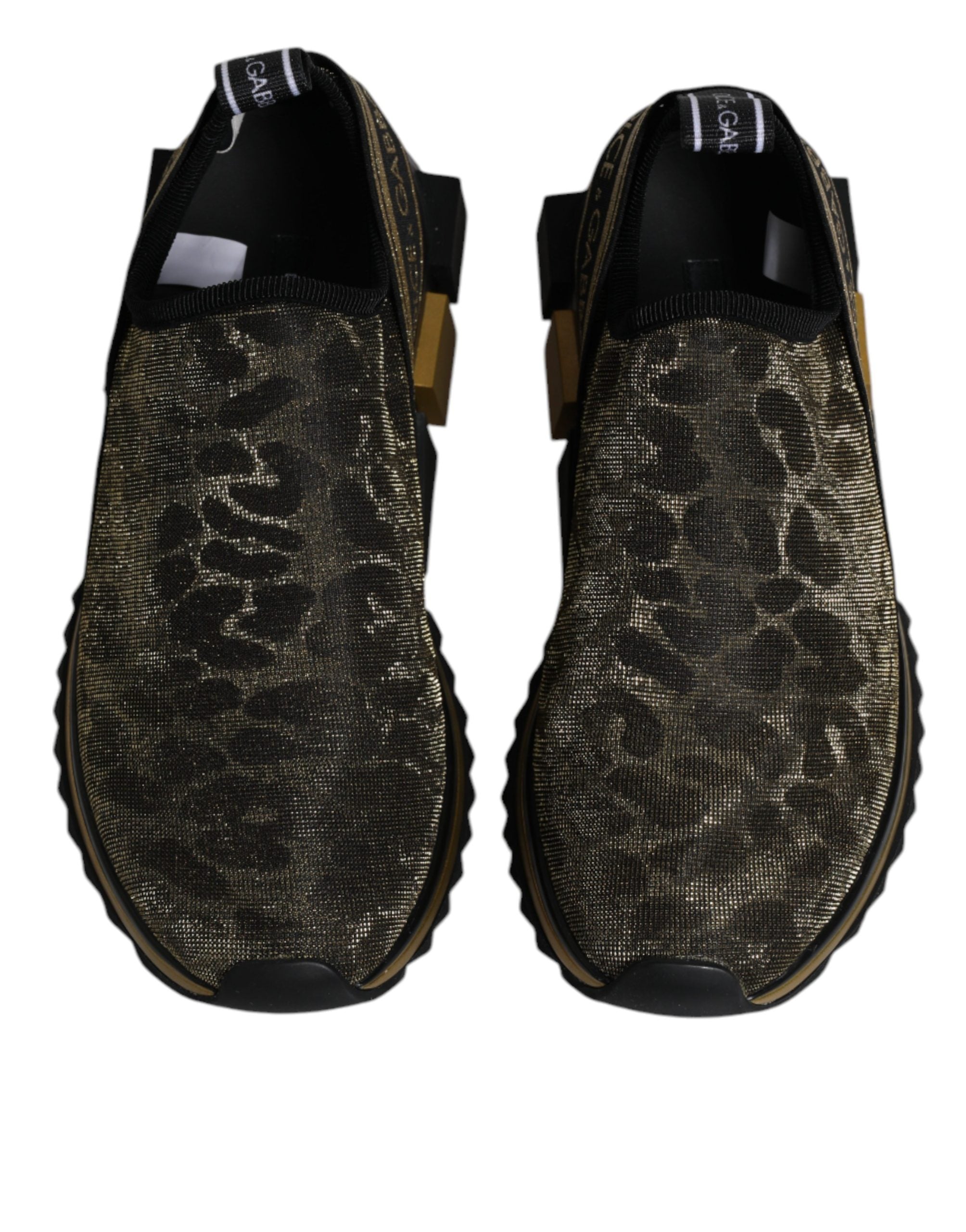 Gold Glitzer Leopard Sorrento Sneakers