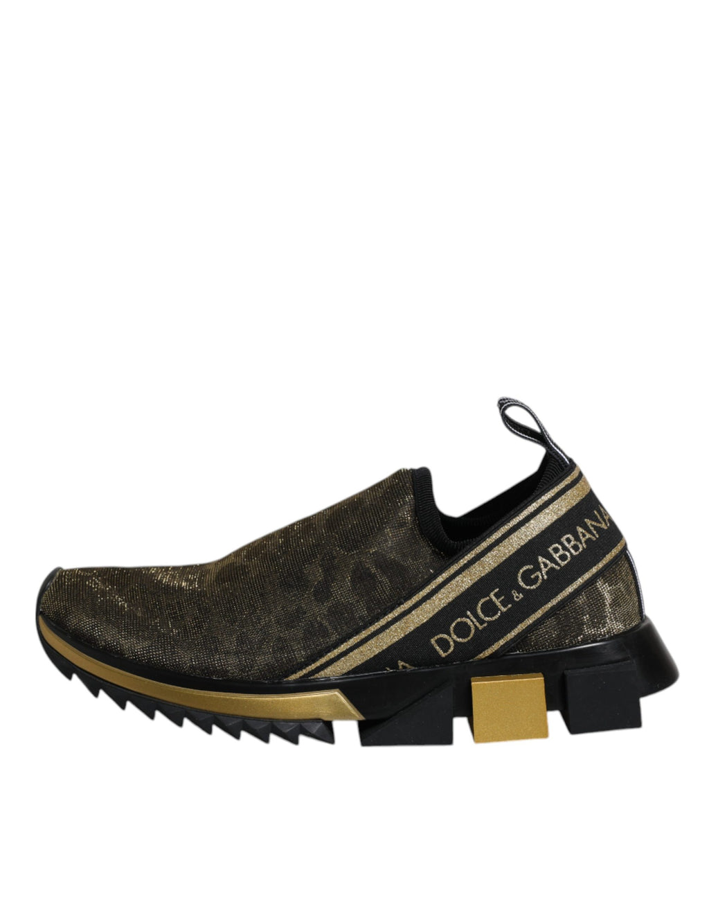 Gold Glitzer Leopard Sorrento Sneakers