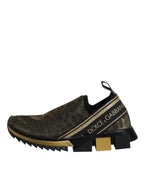 Gold Glitzer Leopard Sorrento Sneakers