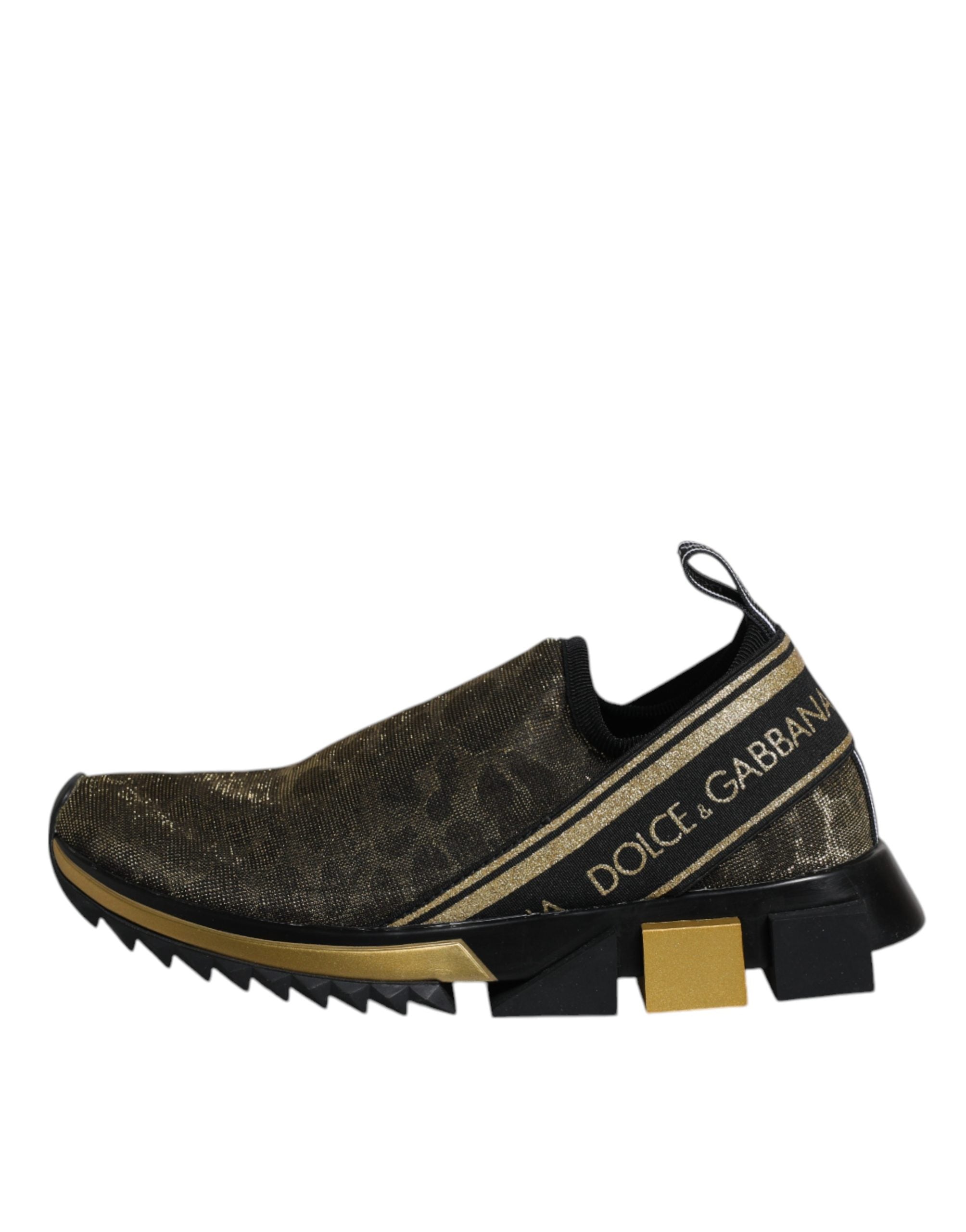 Gold Glitzer Leopard Sorrento Sneakers
