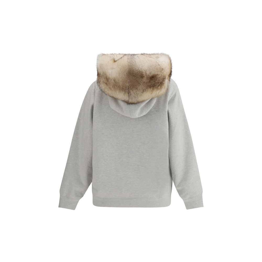 Graues Baumwoll-Sweatshirt