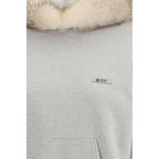 Graues Baumwoll-Sweatshirt