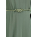 Bicolor Viscose Casual Dress