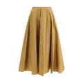 Gonna Lunga di Cotone Beige