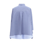 Blue Cotton Pattern Shirt