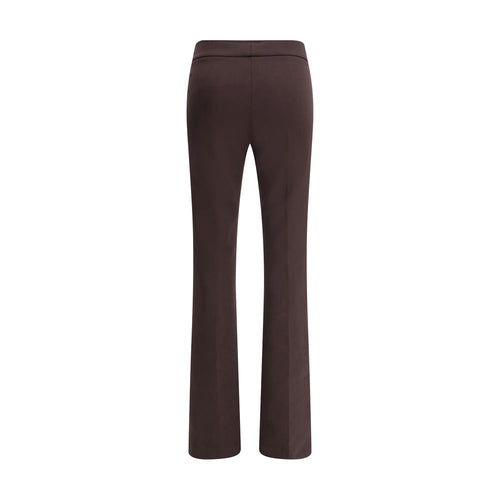 Braune aus Elastan ausgestellte Hose