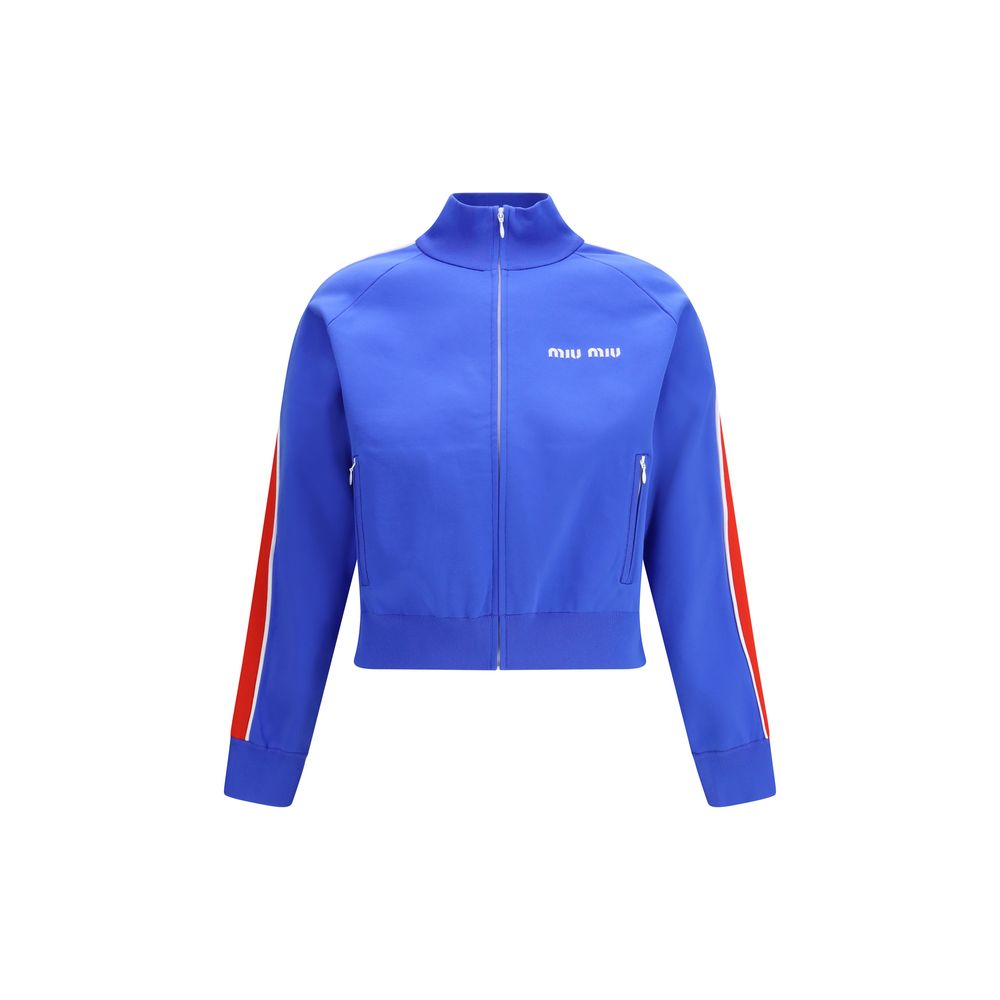 Blaues Polyamid-Sweatshirt
