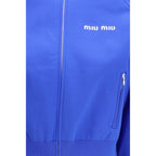 Blaues Polyamid-Sweatshirt
