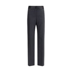 Schwarze Seidenhose