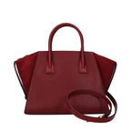 Rote Lederhandtasche