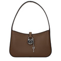 Borsa a mano in pelle marrone