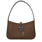 Borsa a mano in pelle marrone