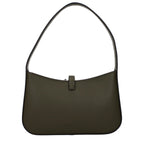 Borsa a mano in pelle verde