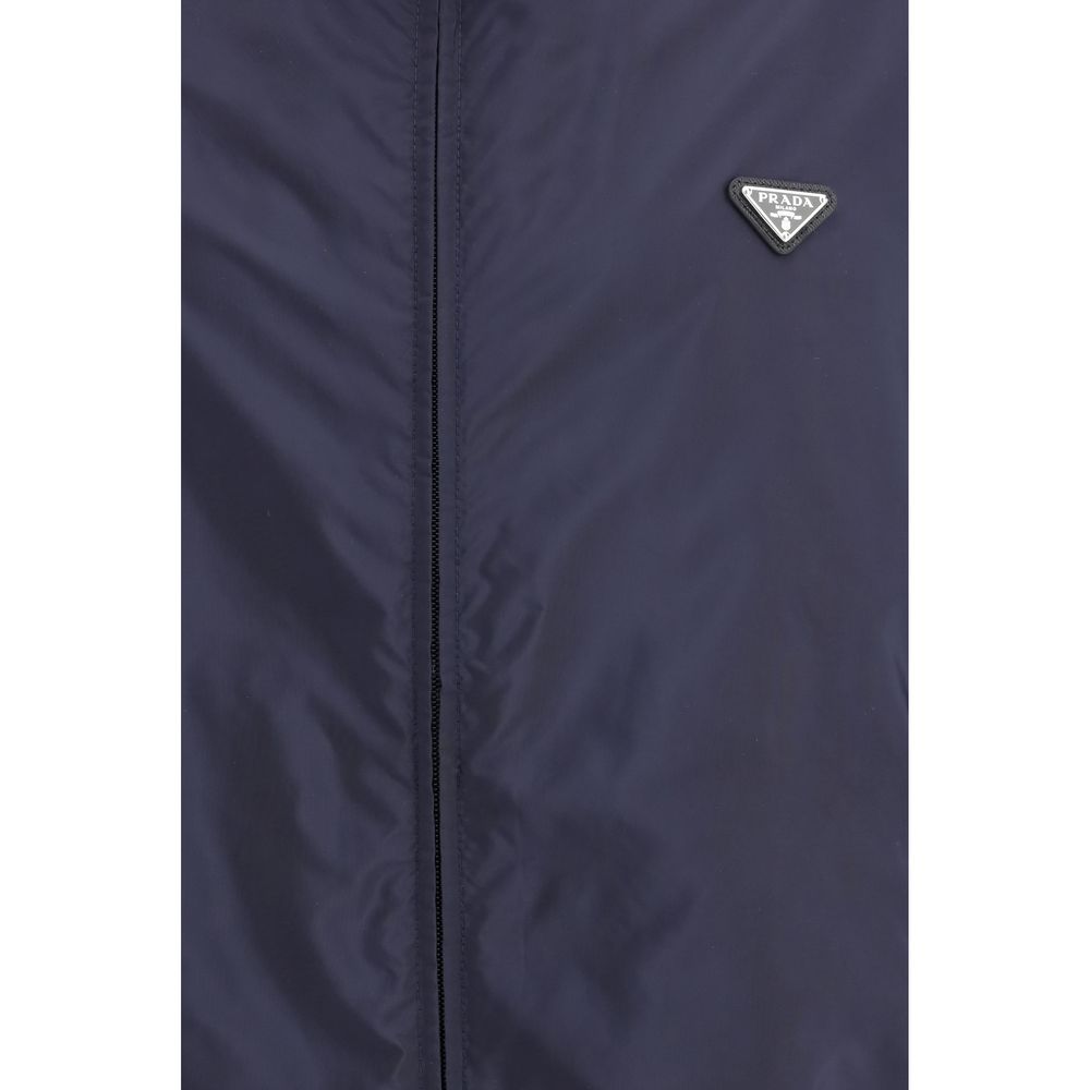 Jacke aus recyceltem Polyamid in Blau