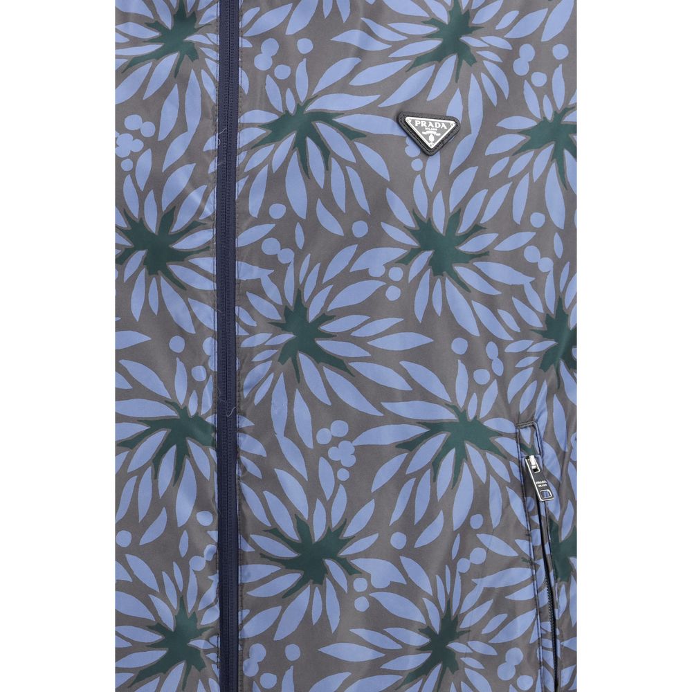Jacke aus recyceltem Polyamid in Blau