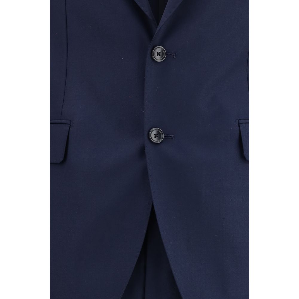 Abito due pezzi in lana blu