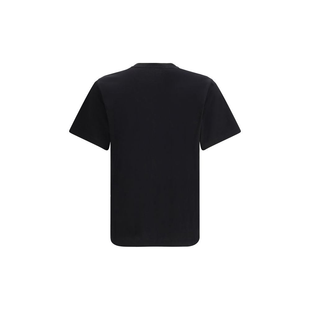 Schwarzes Baumwoll-T-Shirt