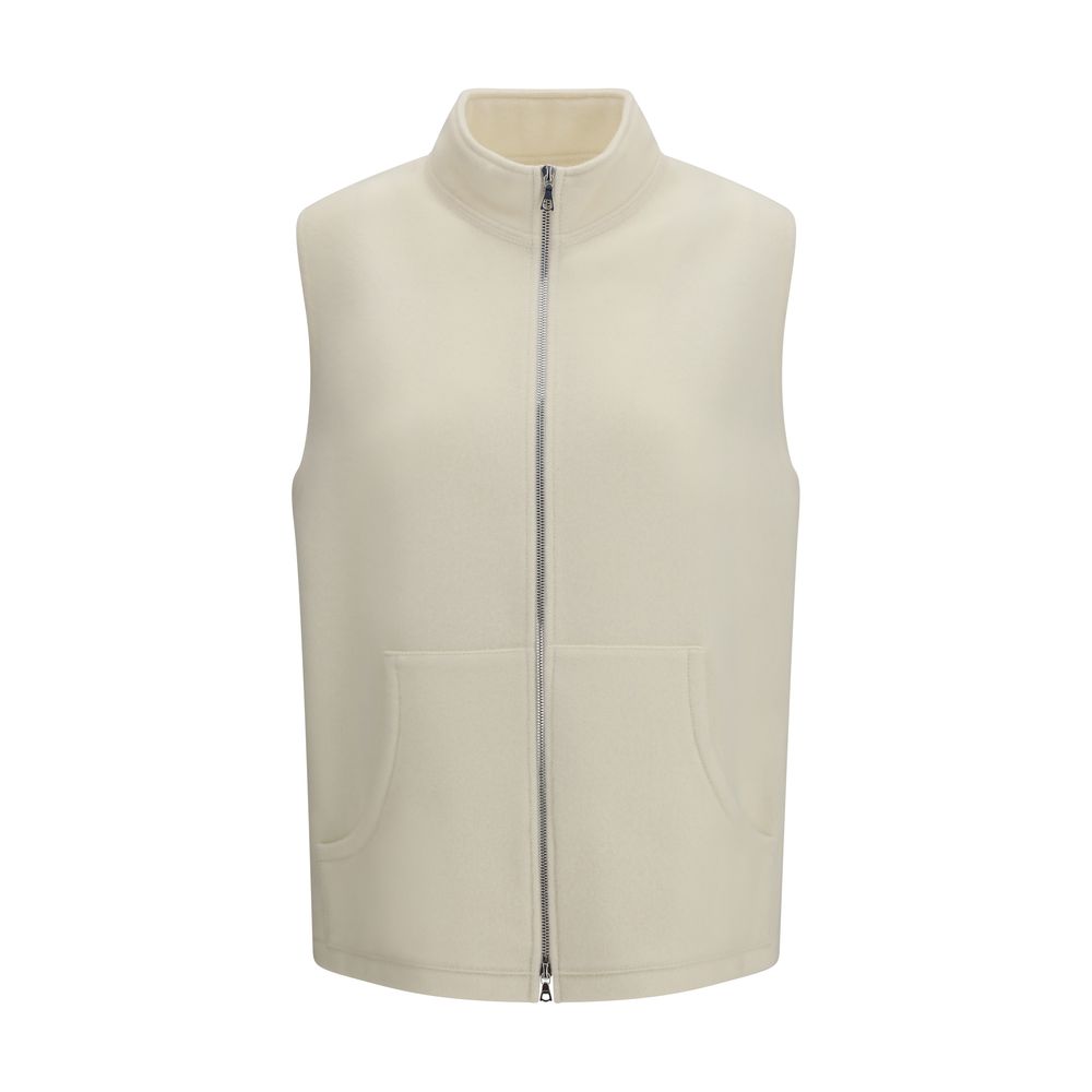 Beige Wollweste Oves Aries