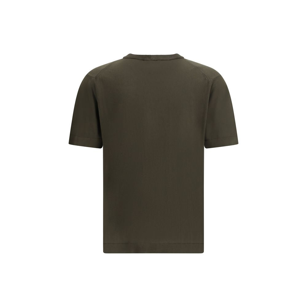 Bicolor-Baumwoll-T-Shirt