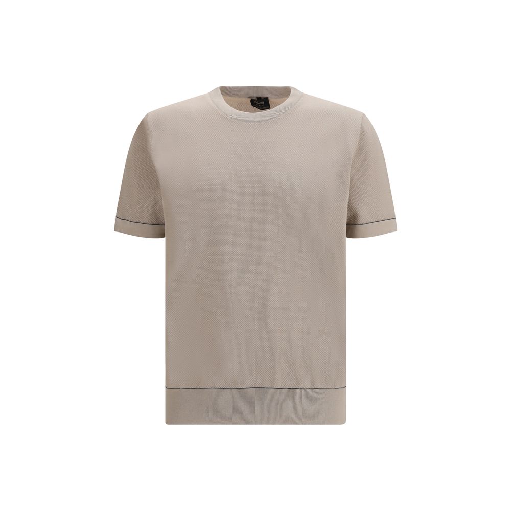 Beiges Baumwoll-T-Shirt