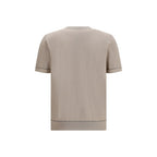 Beiges Baumwoll-T-Shirt