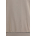 Beiges Baumwoll-T-Shirt