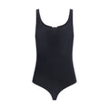 Black Cotton Bodysuit