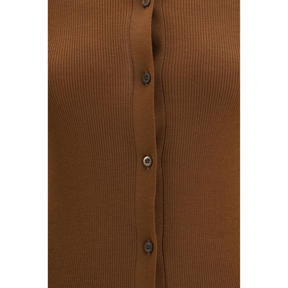 Brauner Wollcardigan