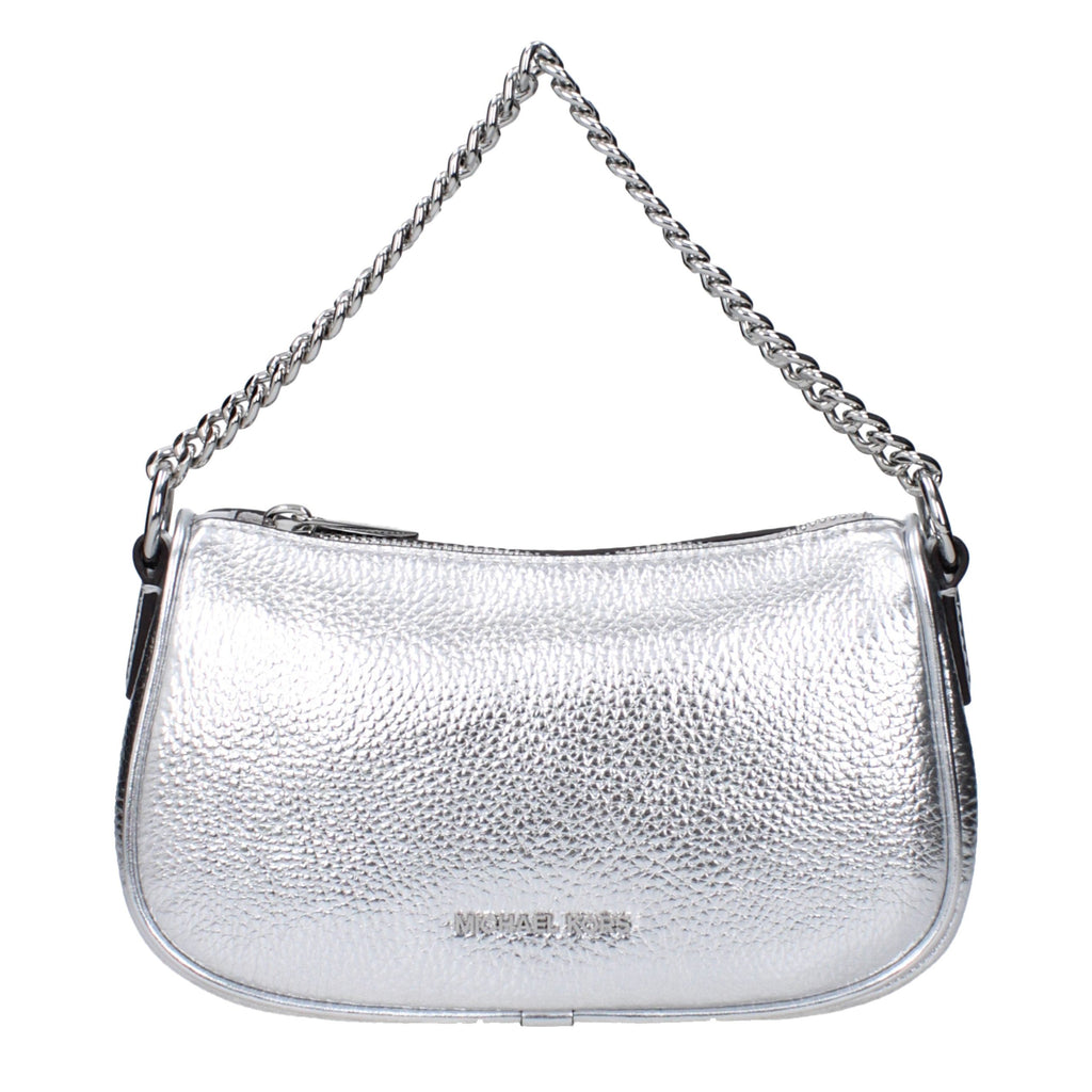 Handtasche aus grauem Leder
