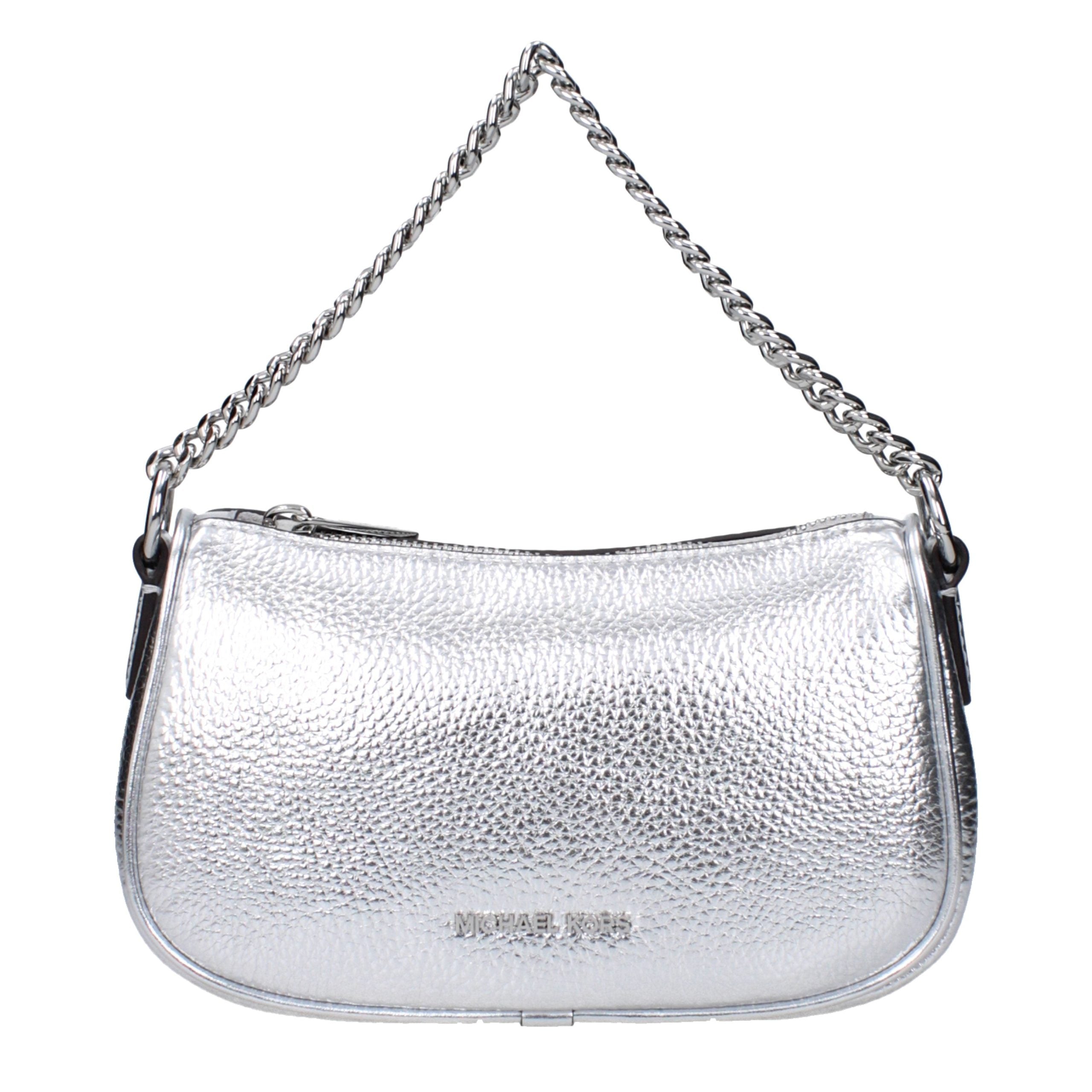 Handtasche aus grauem Leder