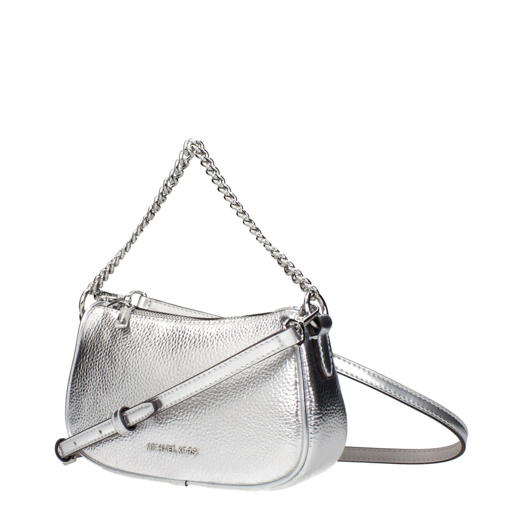 Handtasche aus grauem Leder