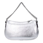 Handtasche aus grauem Leder