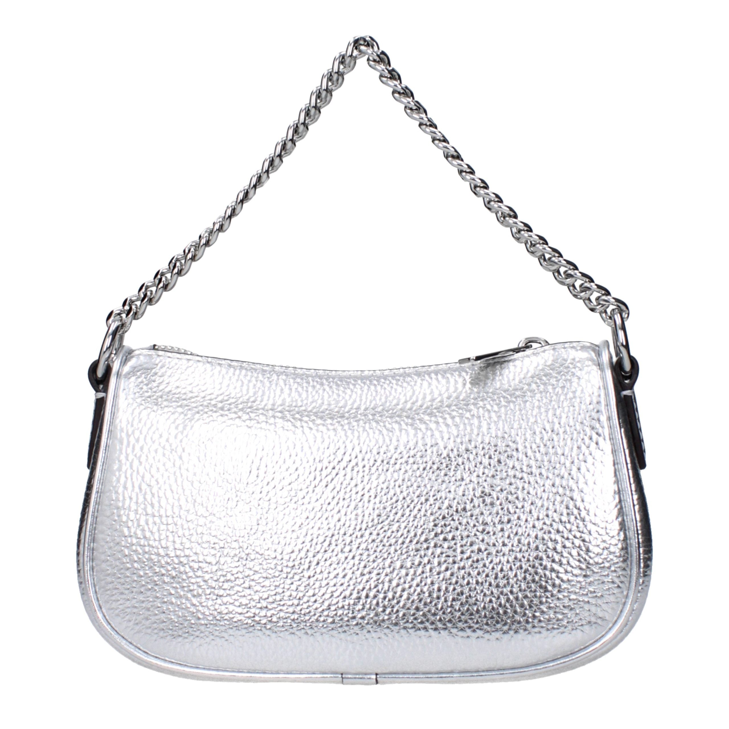 Handtasche aus grauem Leder