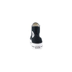 Black Polyester High Top Sneakers