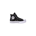 Schwarze Plateau-Sneaker aus Polyethylen