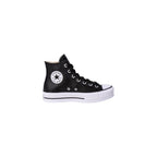 Schwarze Plateau-Sneaker aus Polyethylen