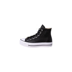 Schwarze Plateau-Sneaker aus Polyethylen