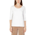 Maglietta a maniche lunghe in cotone color crema