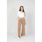 Maglietta a maniche lunghe in cotone color crema