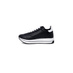 Black Leather Low Top Sneakers