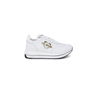 White Leather Low Top Sneakers