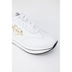 White Leather Low Top Sneakers