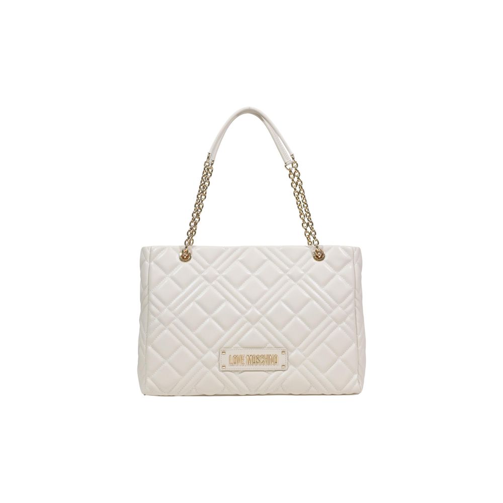 Beige Polyethylen-Handtasche
