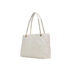 Beige Polyethylen-Handtasche